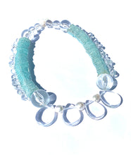 Load image into Gallery viewer, Assana Crystal Quartz and Pearl glow in the dark necklace