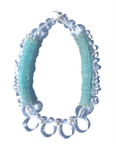 Load image into Gallery viewer, Assana Crystal Quartz and Pearl glow in the dark necklace