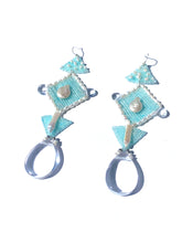 Load image into Gallery viewer, Anansa Quartz and Pearl Glow in the Dark Earring