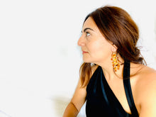 Load image into Gallery viewer, Feyja Goddess Citrine and Amber Earrings