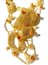 Load image into Gallery viewer, Venus Gold and Amber Necklace